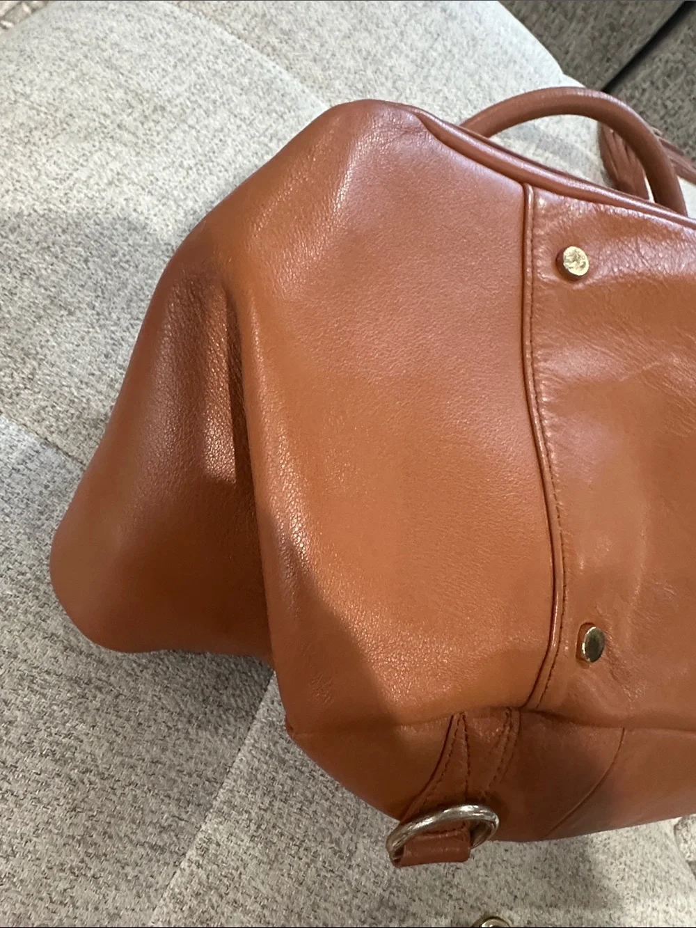 Lily Jade Elizabeth Camel Leather Baby Bag